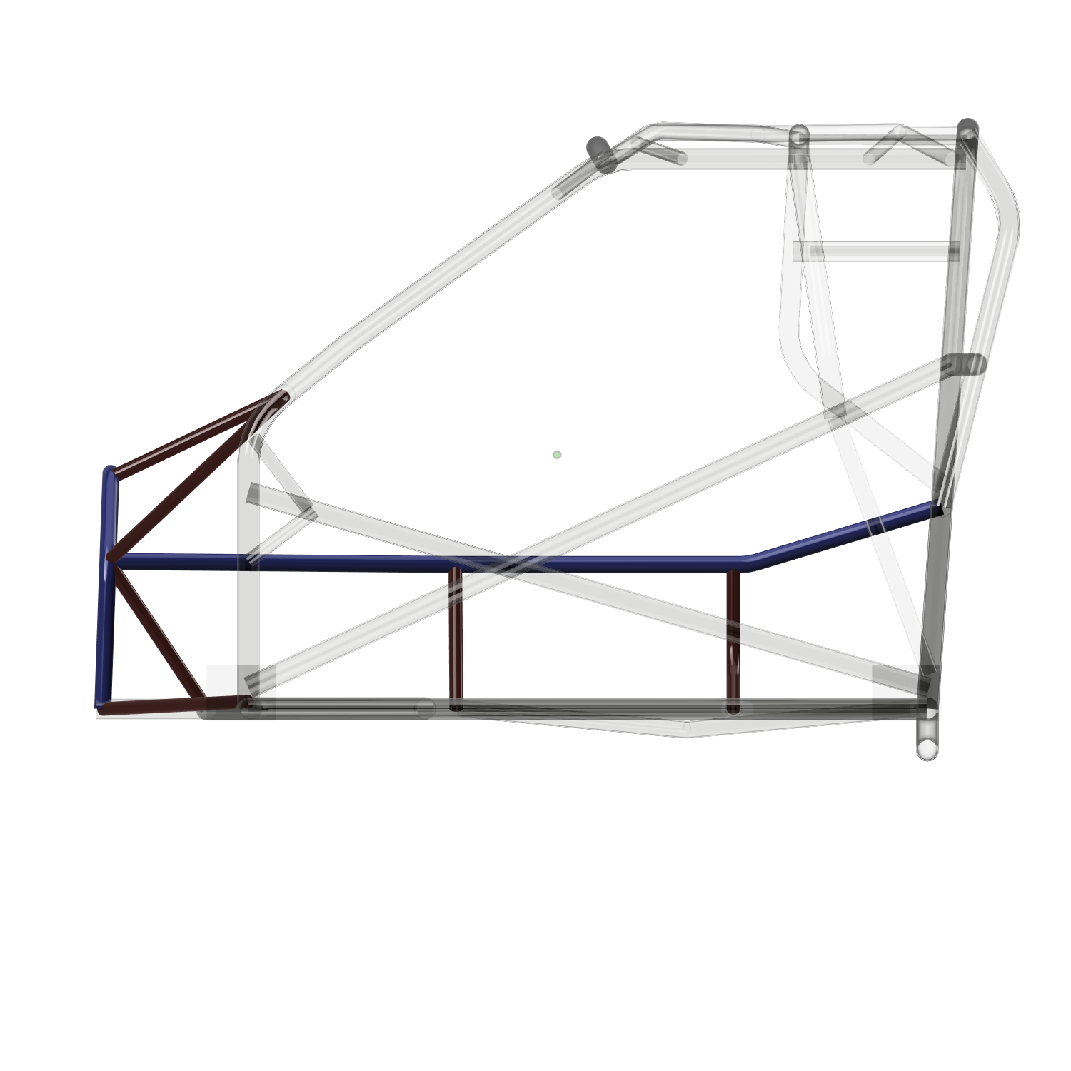 Double Frame Rail Kit for 25.2 Cage 1979-1993 Fox Body Mustang