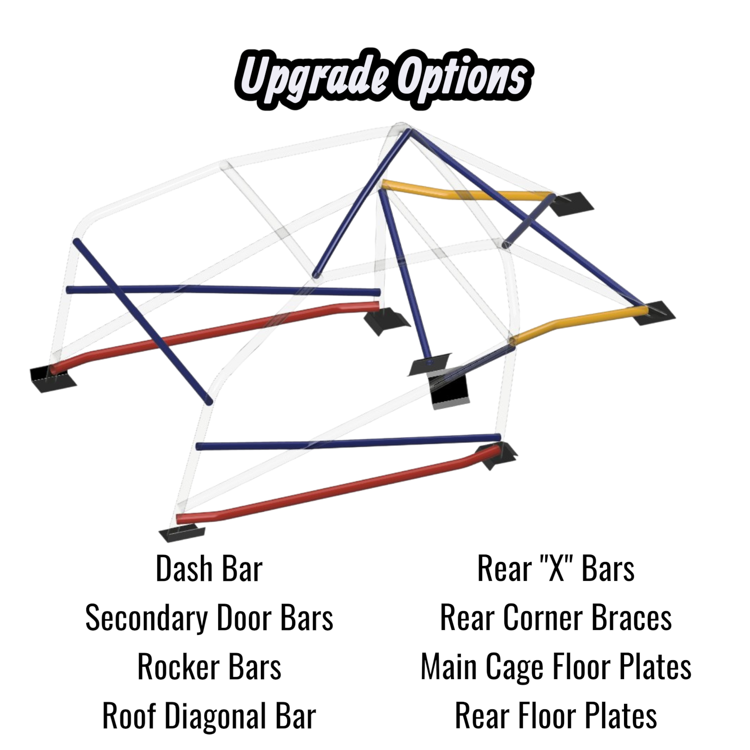 8.50 Cage, 1982-1992 Camaro and Firebird with T-Tops