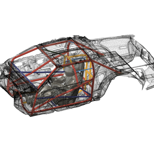25.5 "Easy Install" Cage, 1982-1992 Camaro and Firebird with T-Tops
