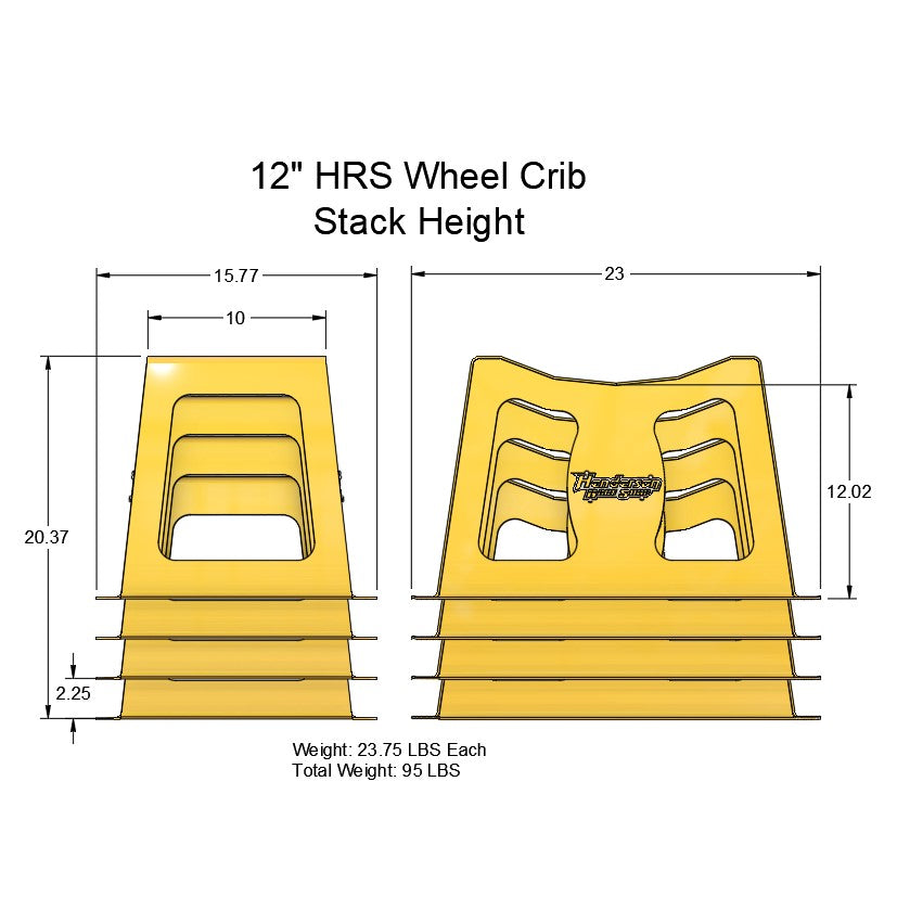 12 Inch Tall HRS Wheel Crib Sets