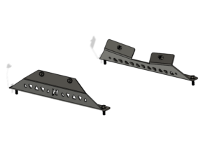 Kirkey 55 and 38 Series Seat Mounts for 1968-1982 C3 Corvettes