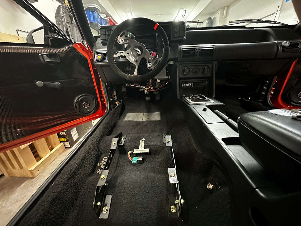 Kirkey 55 and 38 Series Seat Mounts for 1979-2003 Fox body, SN95 Mustang, 1980-1988 Cougar and Thunderbird, Fairmont