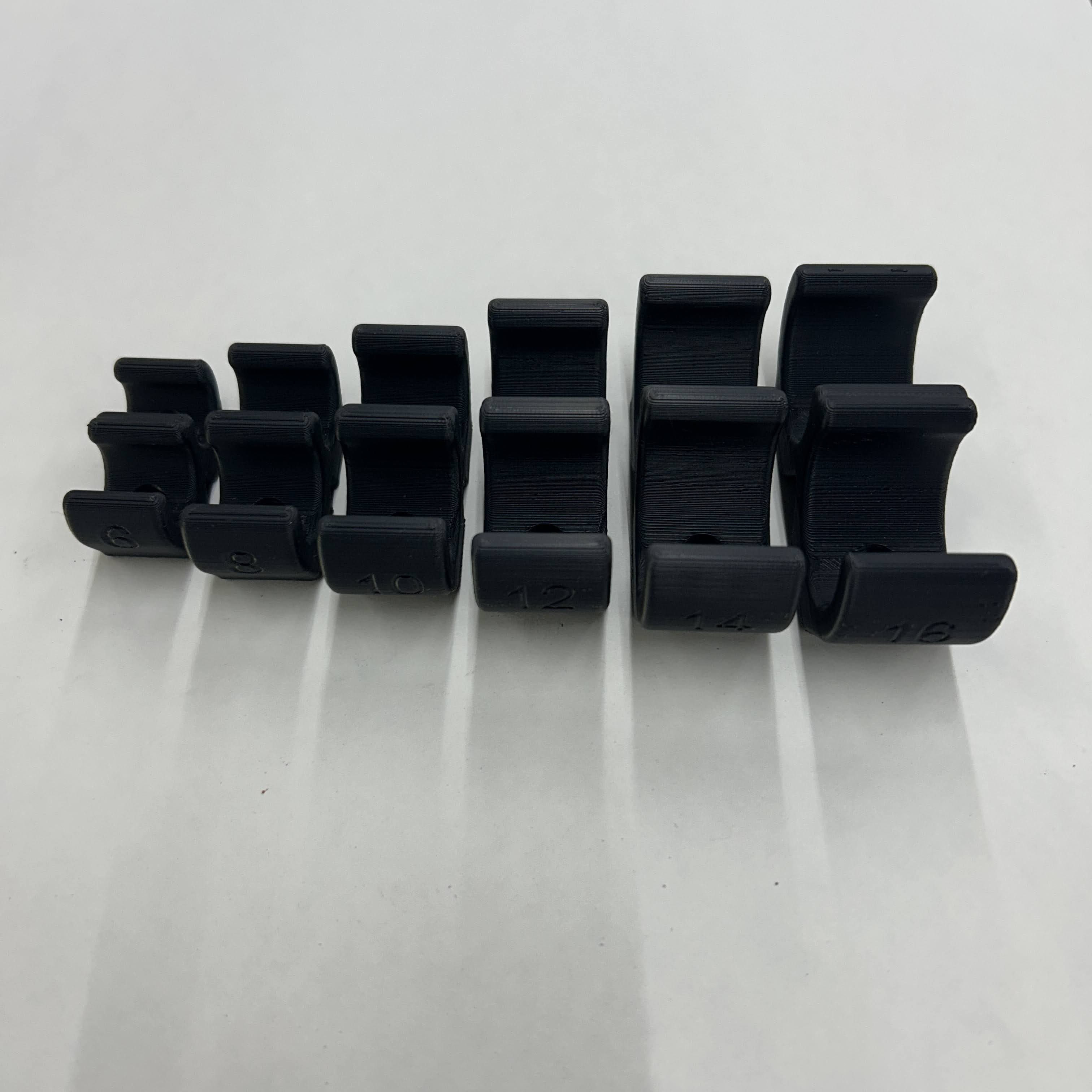 Double Flat Base AN Hose Clamps