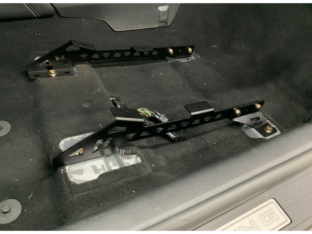 Kirkey 55 and 38 Series Seat Mounts for 2015-2023 S550 and 2024+ S650 Mustang