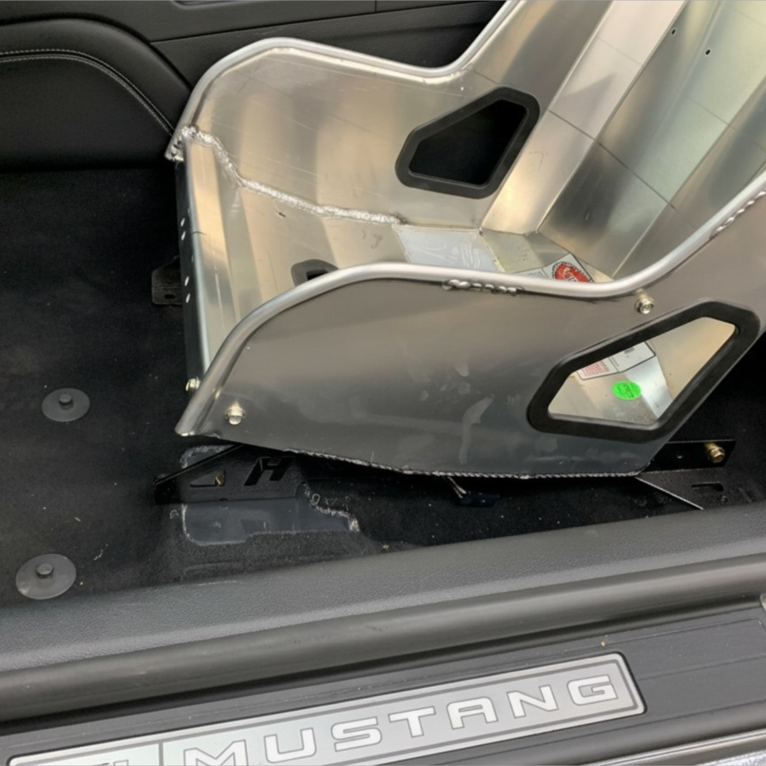 Kirkey 55 and 38 Series Seat Mounts for 2015-2023 S550 and 2024+ S650 Mustang