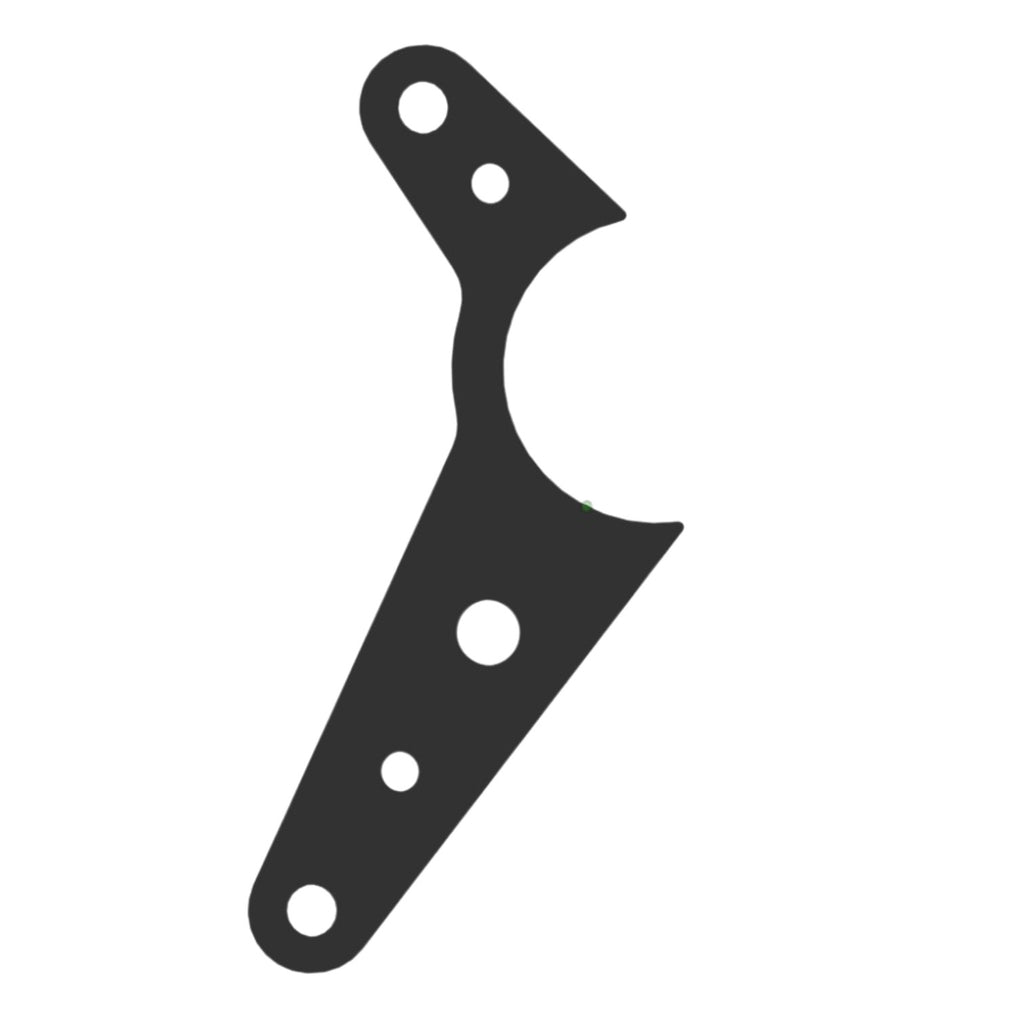 Henderson Race Shop heavy duty steel dual tab chassis link mount bracket for axle tubes