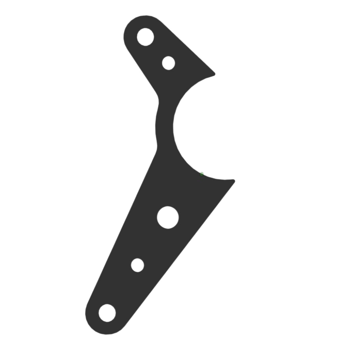 Henderson Race Shop heavy duty steel dual tab chassis link mount bracket for axle tubes
