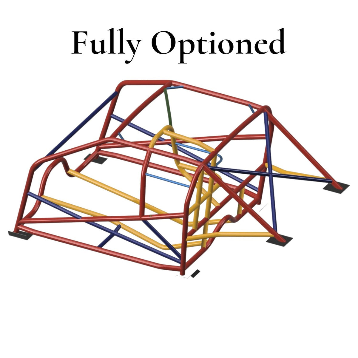 Henderson Race Shop Store 25.5 roll cage kit for 1982-1992 Camaro and Firebird, featuring 4130 chromoly tubing.