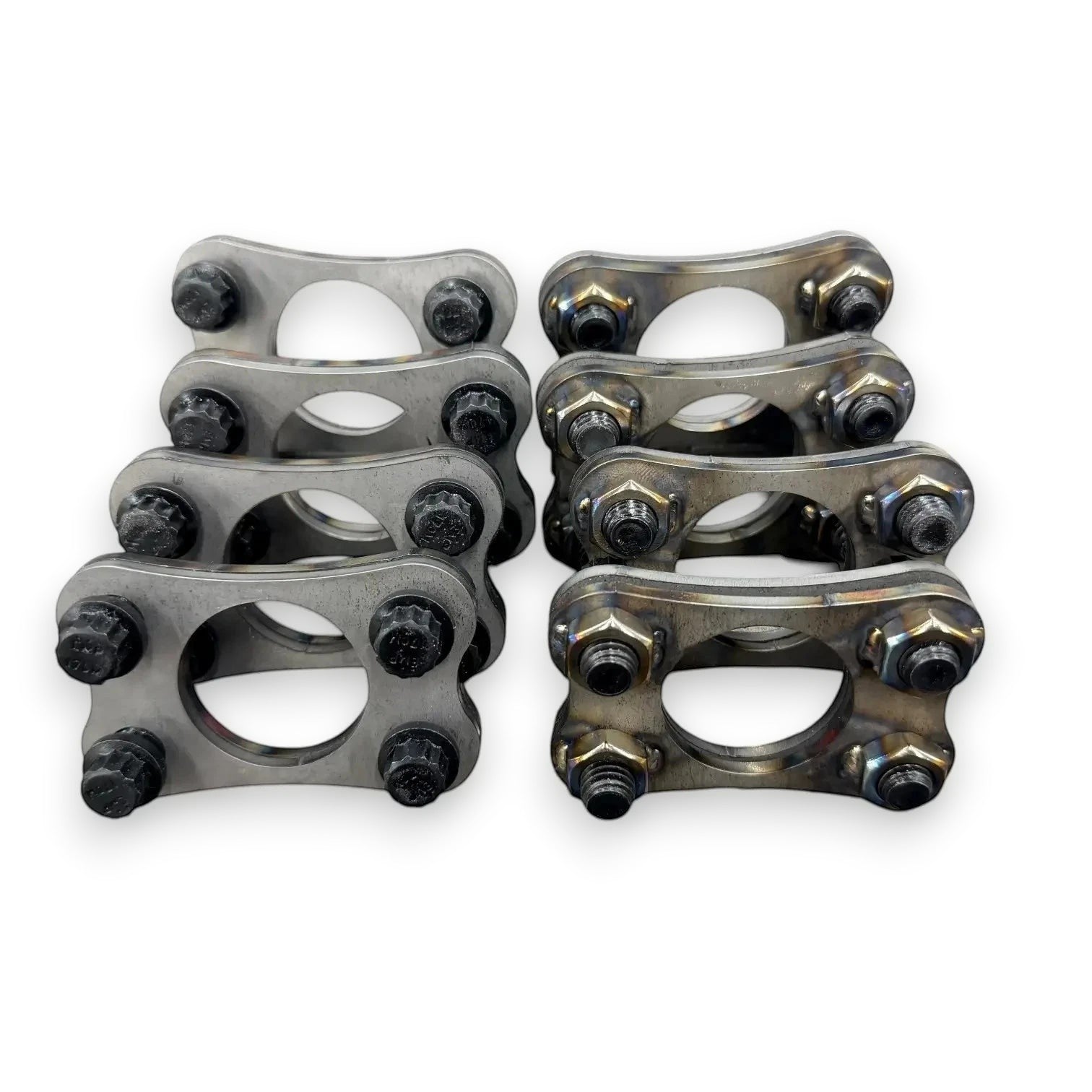 Henderson Race Shop Store 4 bolt crossmember flange kit with TIG-welded stainless steel nuts and 12-point hardware