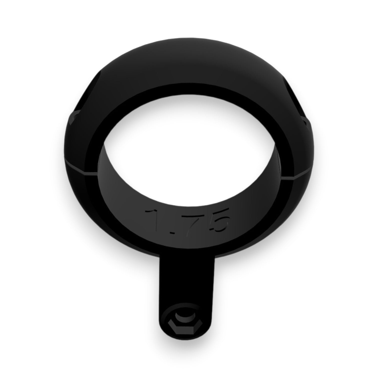 Henderson Race Shop Store 1.75" 3D printed black roll cage clamp with GoPro fitting for dragy mounting