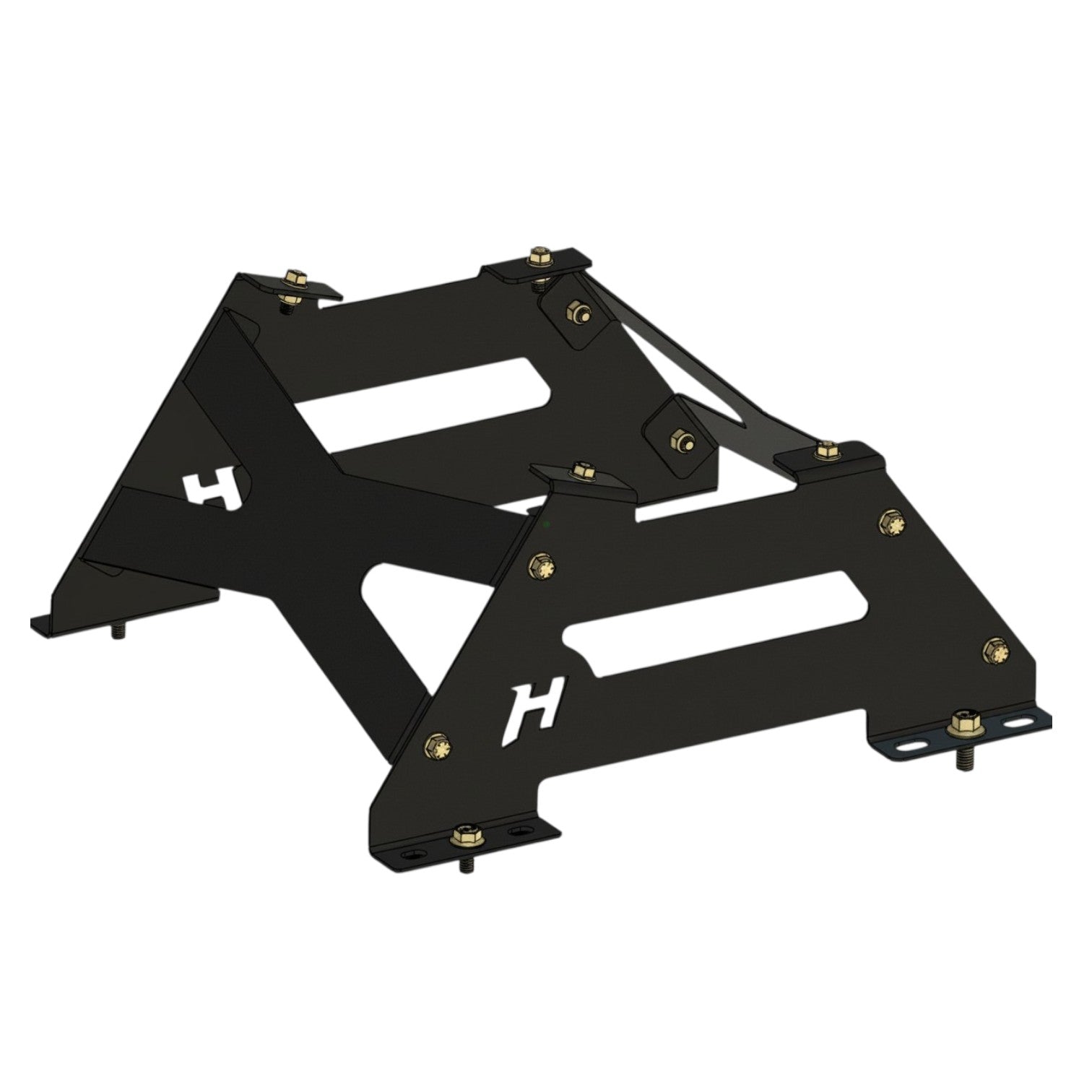 Henderson Race Shop Store black powder-coated steel seat mount brackets for Kirkey 38 and 55 series seats in GMT800 trucks