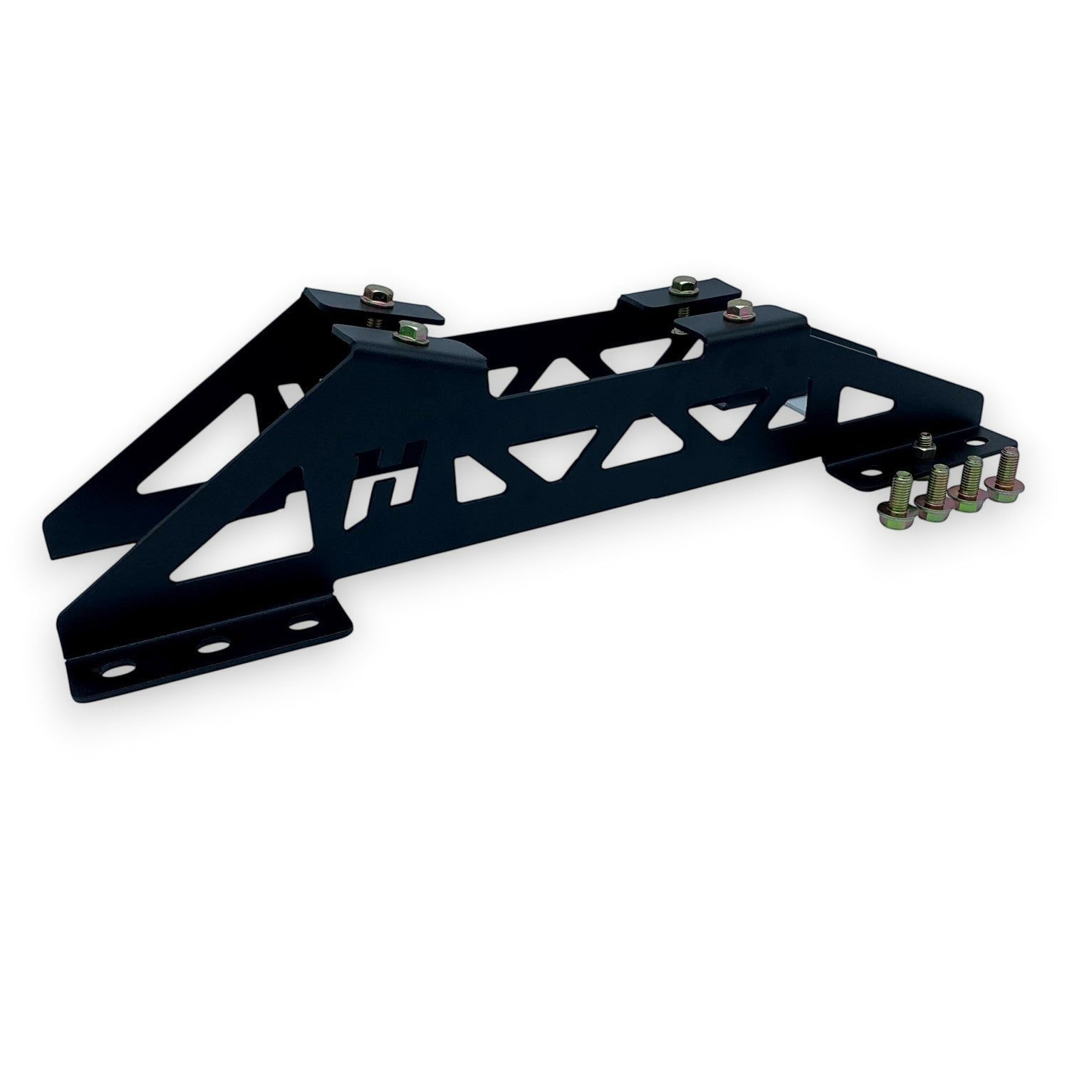 Henderson Race Shop Store black steel seat mount brackets for Kirkey 38 and 55 series seats in Dodge Challenger and Charger