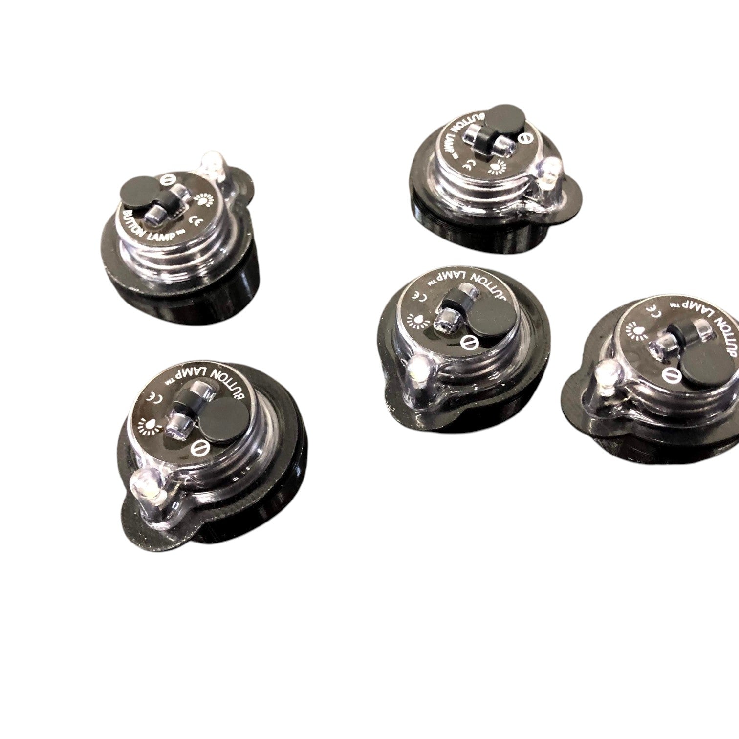 Henderson Race Shop Store button-style LED lights for magnetic roll bar mounts on a white background