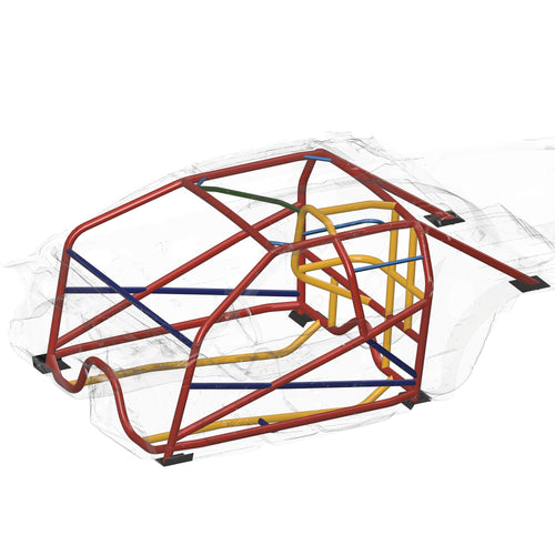 Henderson Race Shop Store 25.5 chromoly roll cage kit for 1982-1992 Camaro and Firebird with T-Tops