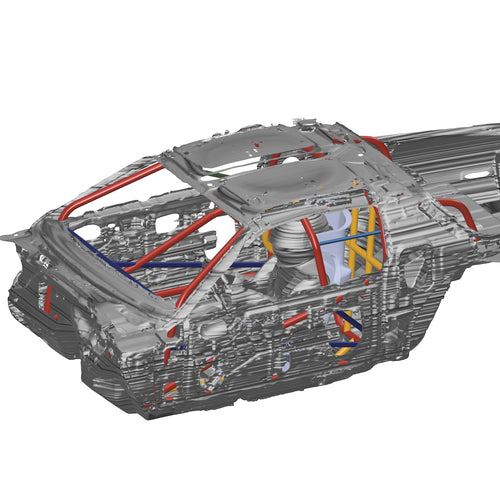 Henderson Race Shop Store 25.5 chromoly roll cage CAD design for 1982-1992 Camaro and Firebird with T-Tops