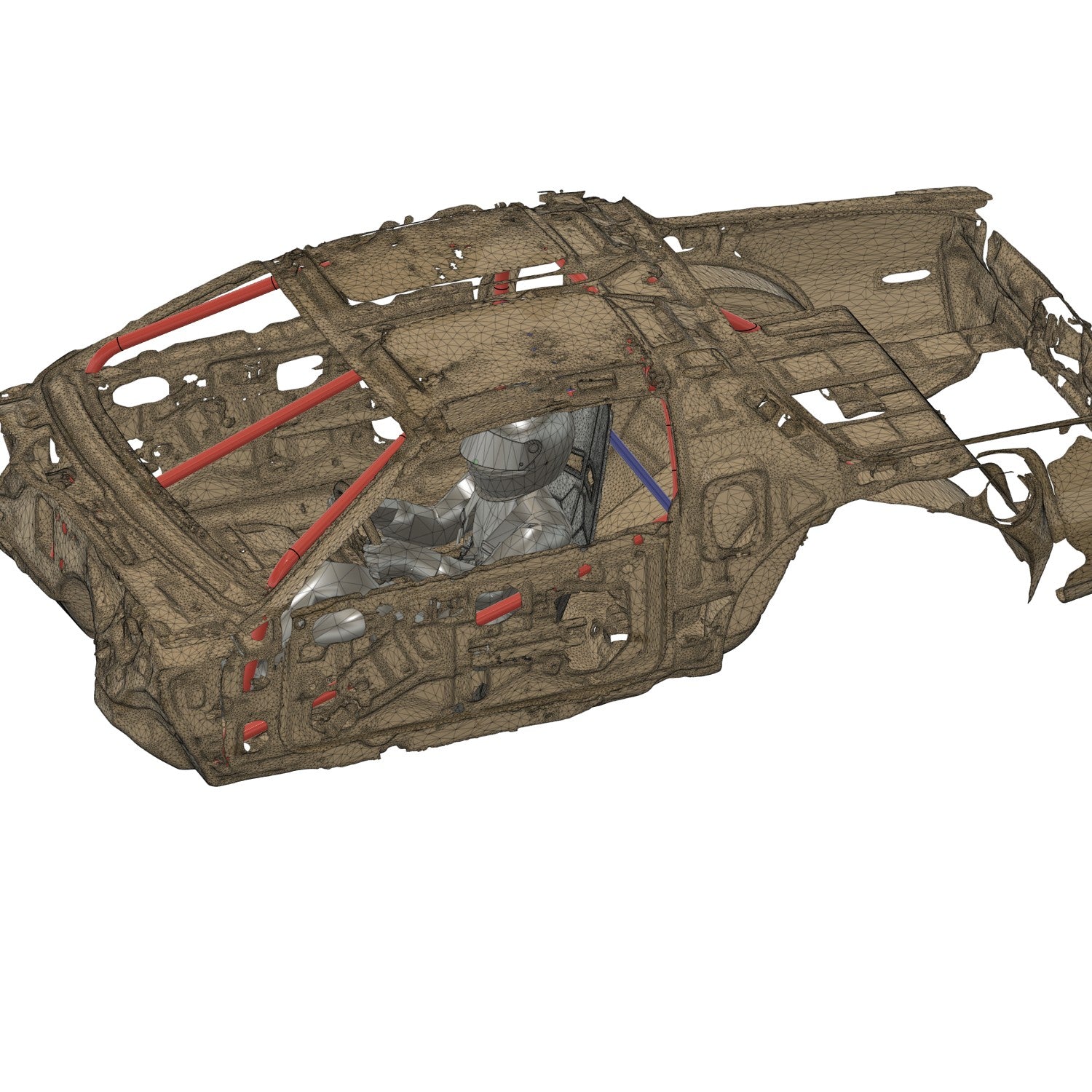 Henderson Race Shop Store 8.50 roll cage CAD model for 1982-1992 Camaro and Firebird with T-Tops