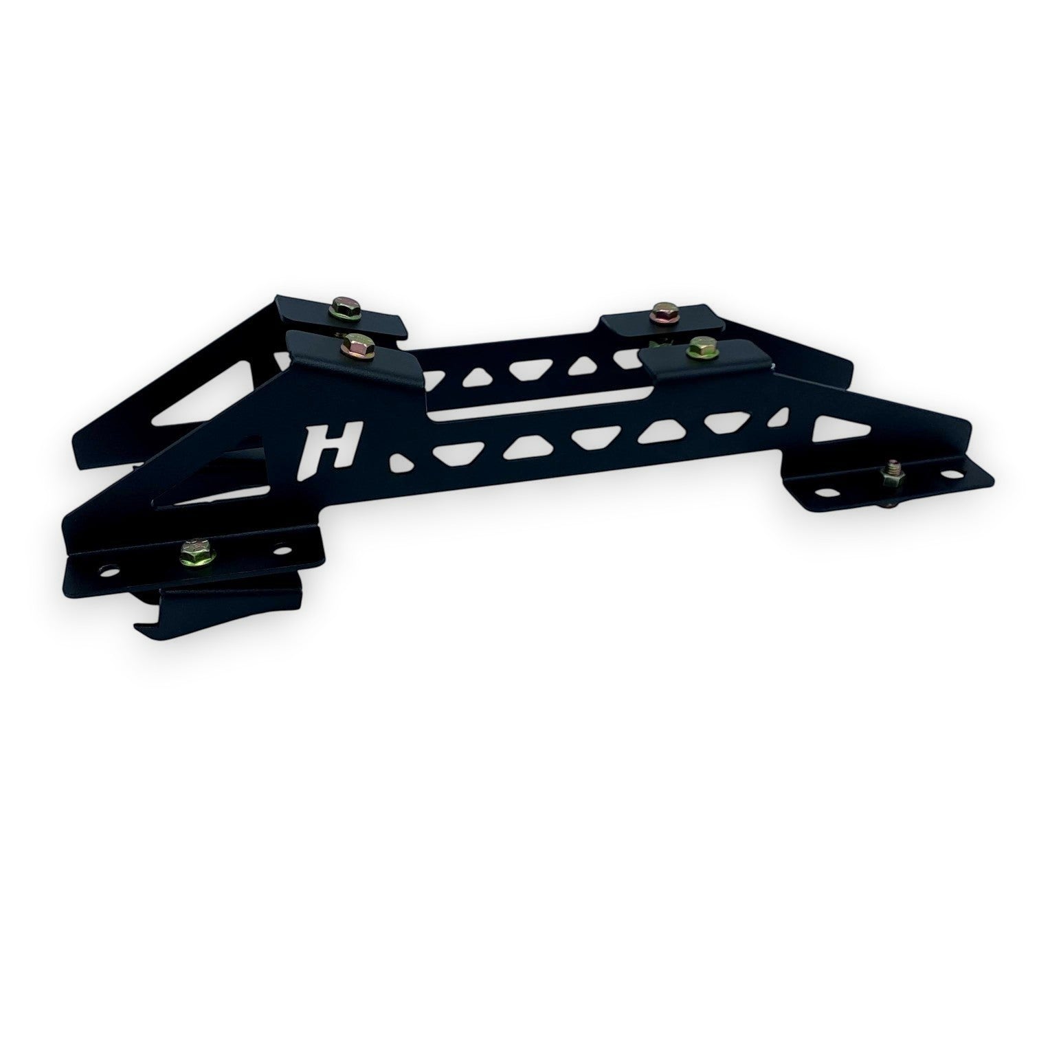 Henderson Race Shop Store black steel seat mount brackets for 6th gen Camaro, designed for Kirkey 38 and 55 series seats
