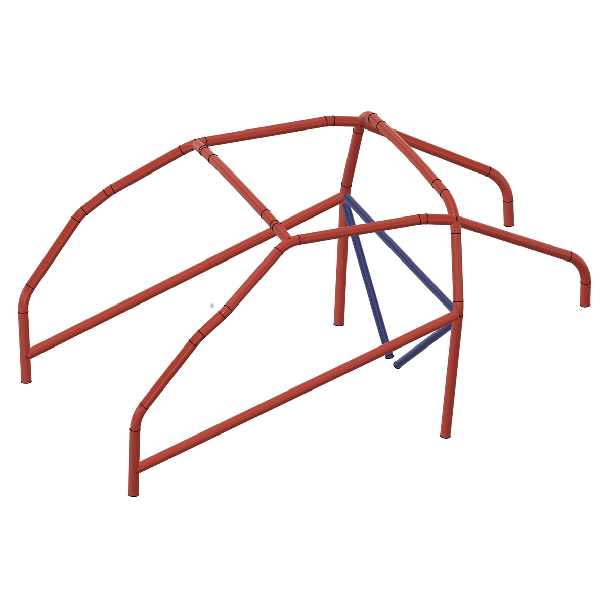 Henderson Race Shop Store 8.50 roll cage kit for 1971-1977 Chevy Vega featuring CAD-designed steel tubing