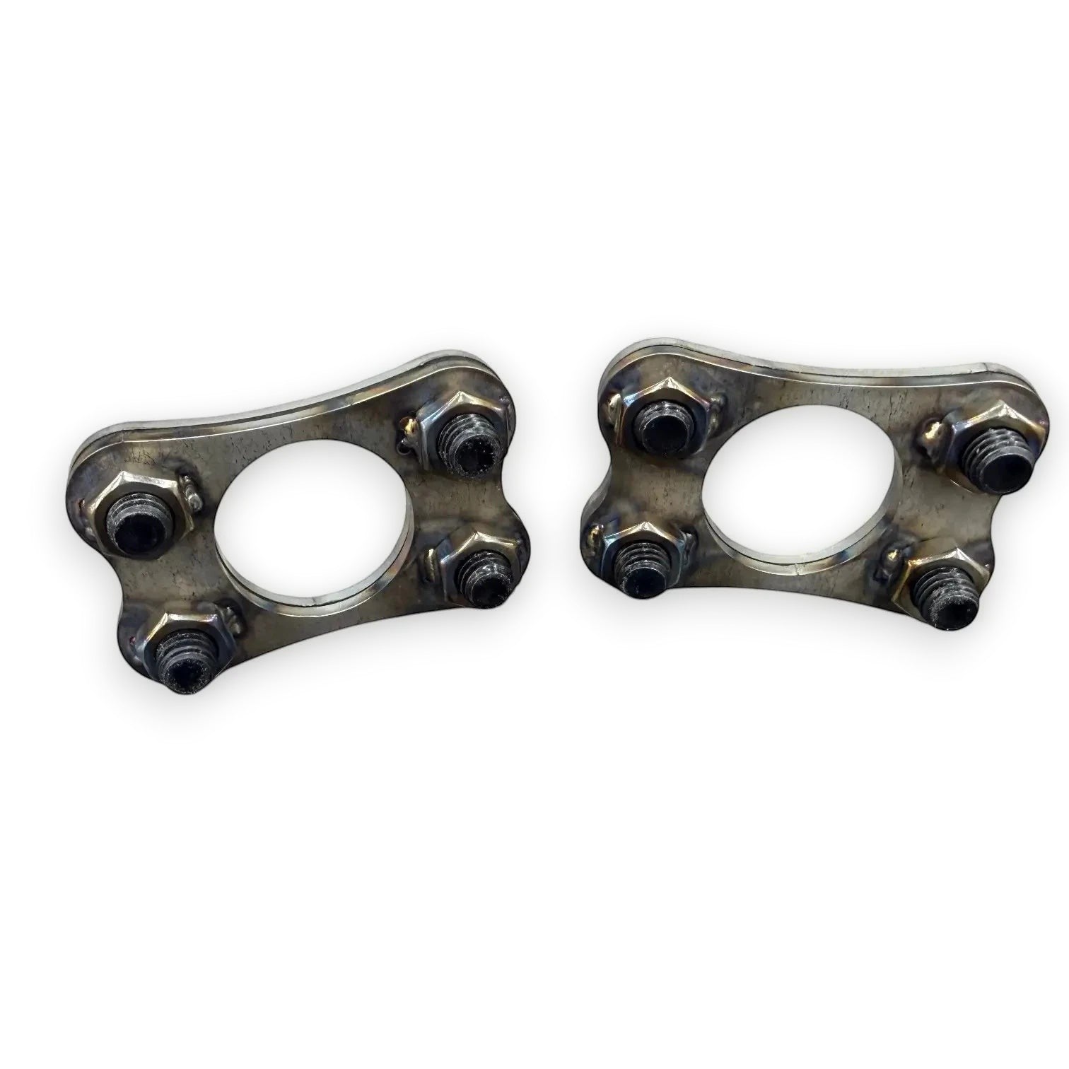 Henderson Race Shop Store 4 bolt crossmember flange kit made of chromoly steel with TIG welded nuts for tubing