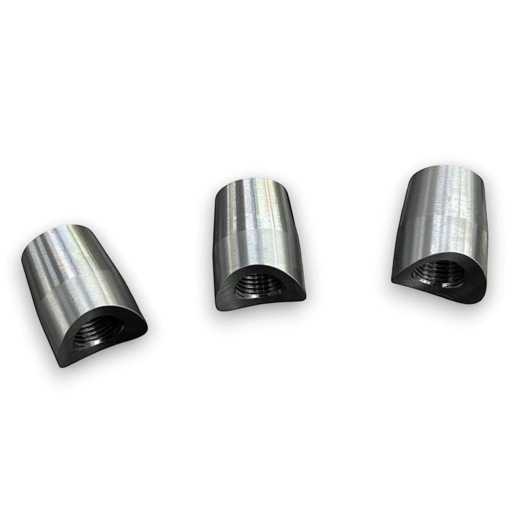 Henderson Race Shop Store 4130 chromoly steel pre-notched weld bungs for 5 point harness shoulder strap mounting