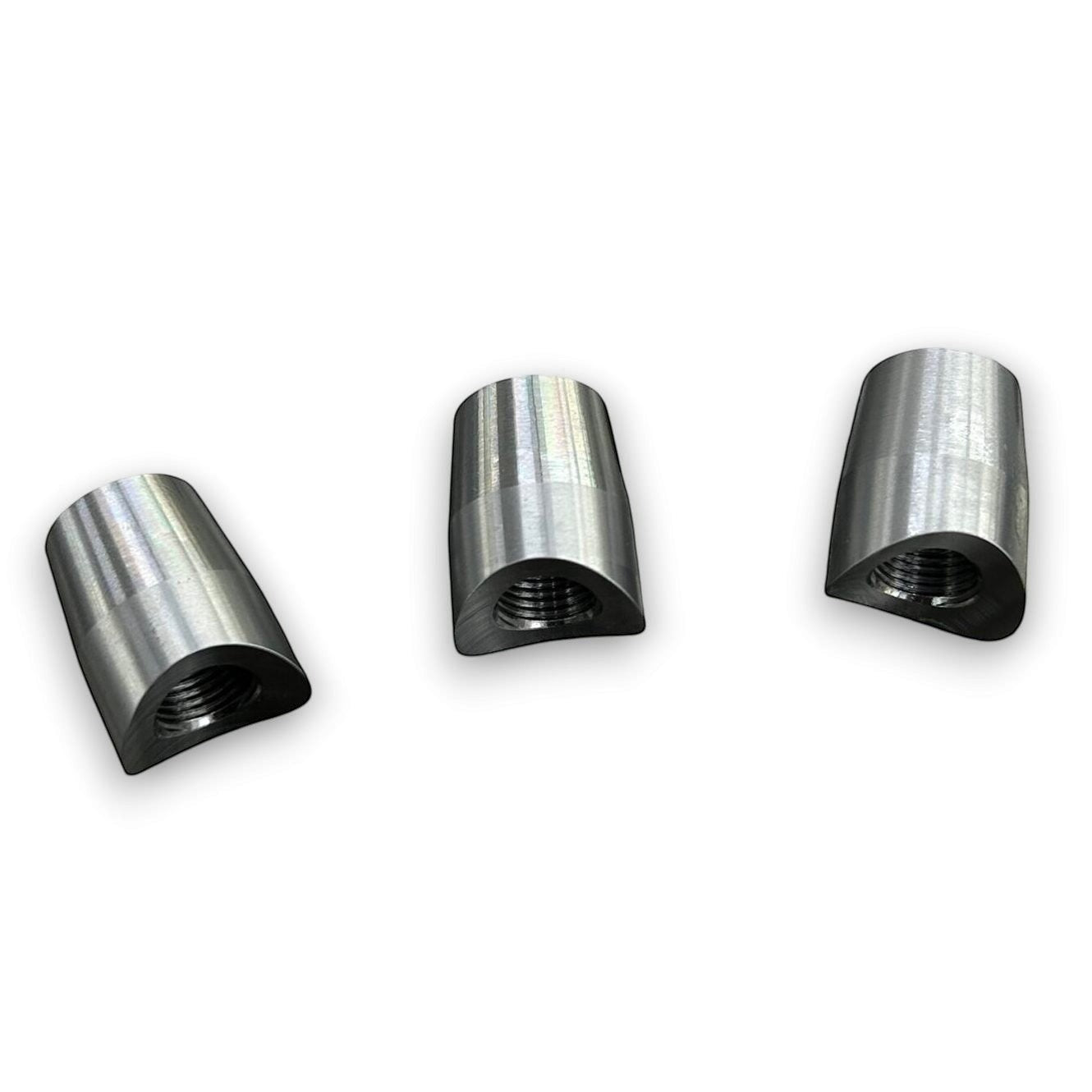 Henderson Race Shop Store 4130 chromoly steel pre-notched weld bungs for 5 point harness shoulder strap mounting