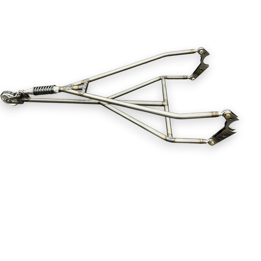Henderson Race Shop Store chromoly single wheelie bar with heavy duty spring slider for drag racing car launch control