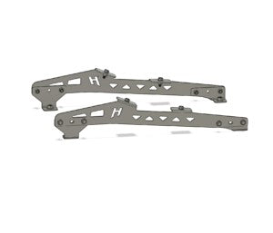 Henderson Race Shop Store steel seat mount brackets for Kirkey seats in Chevrolet Corvette C5 through C8 models.