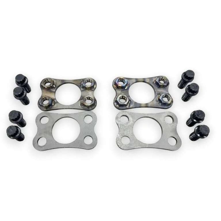 Henderson Race Shop Store 4 bolt crossmember flange kit with chromoly steel tabs and 12-point mounting hardware