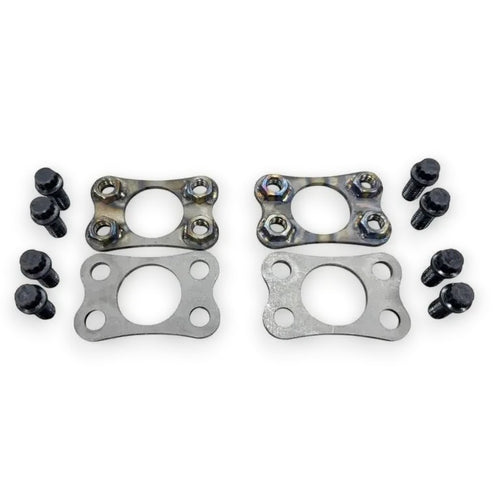 Henderson Race Shop Store 4 bolt crossmember flange kit with chromoly steel tabs and 12-point mounting hardware