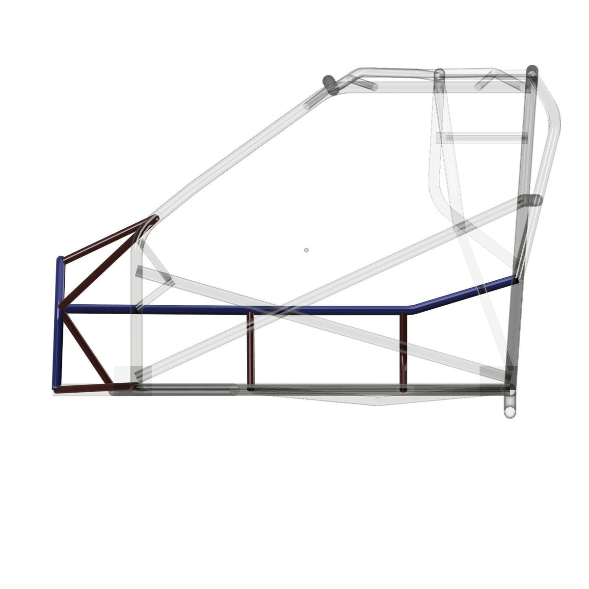 Henderson Race Shop Store double frame rail kit for 1979-1993 Fox Body Mustang 25.2 roll cage in 4130 chromoly