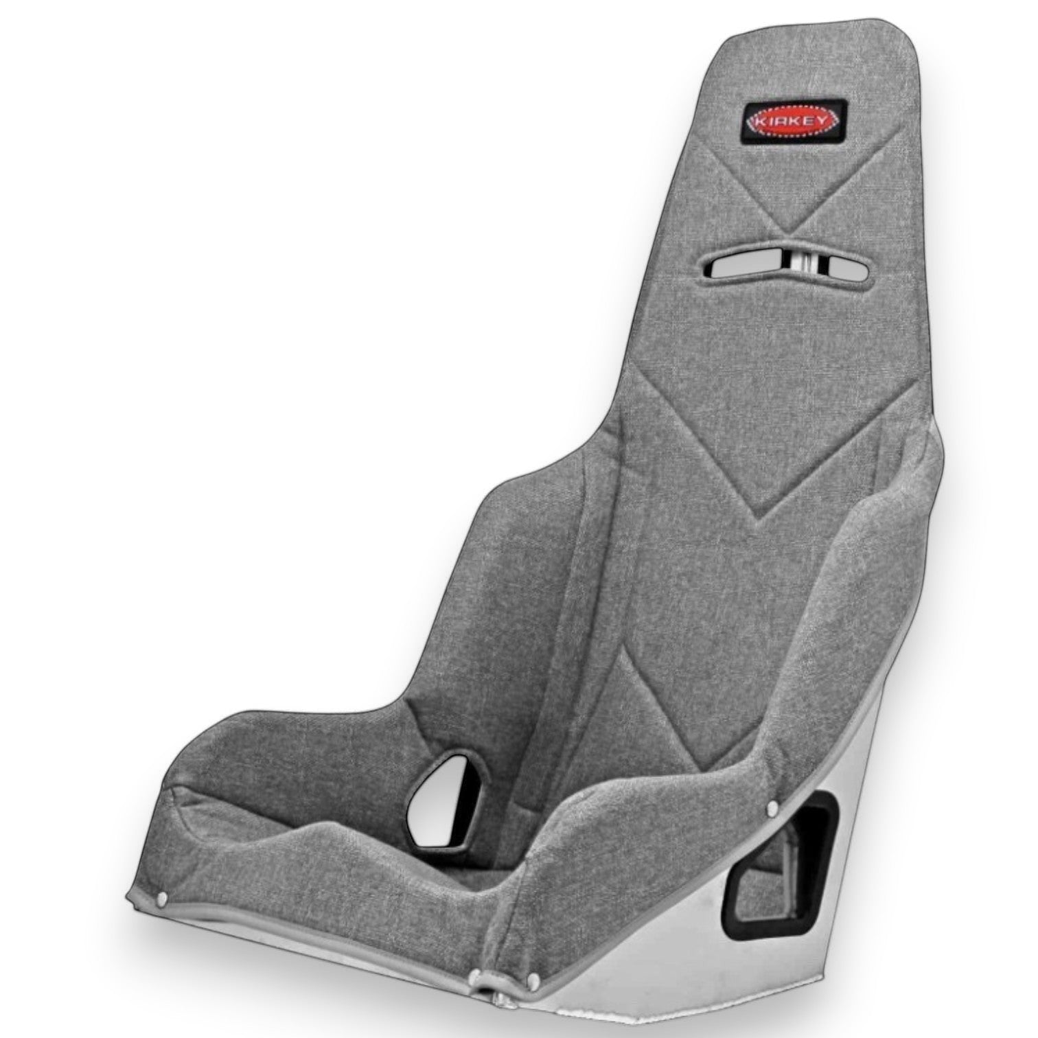 Henderson Race Shop Store grey quilted seat cover for Kirkey 55 series racing seat with high-density foam padding