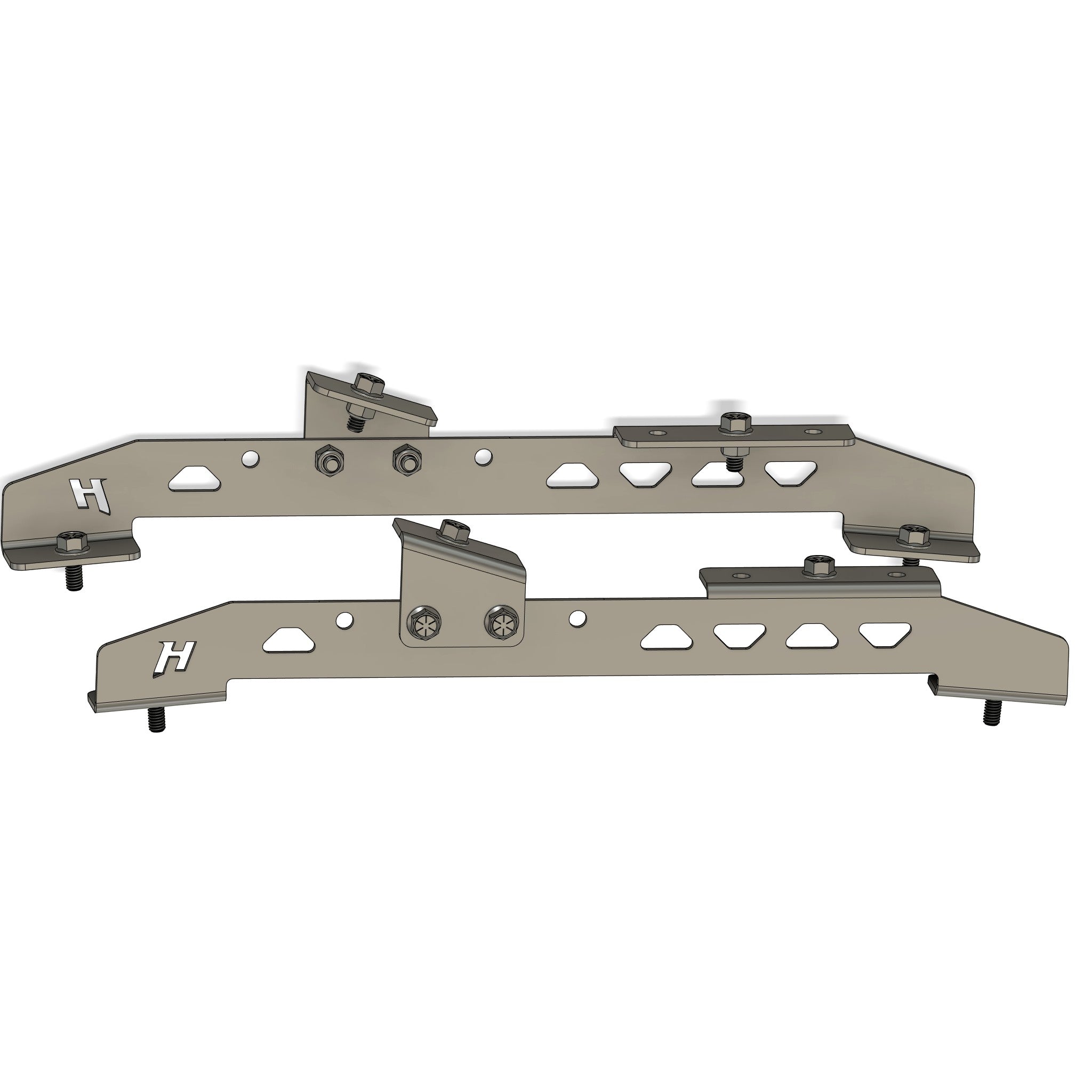 Henderson Race Shop Store steel seat mount brackets for Kirkey 38 and 55 series seats in 1970-1974 Camaro and Firebird