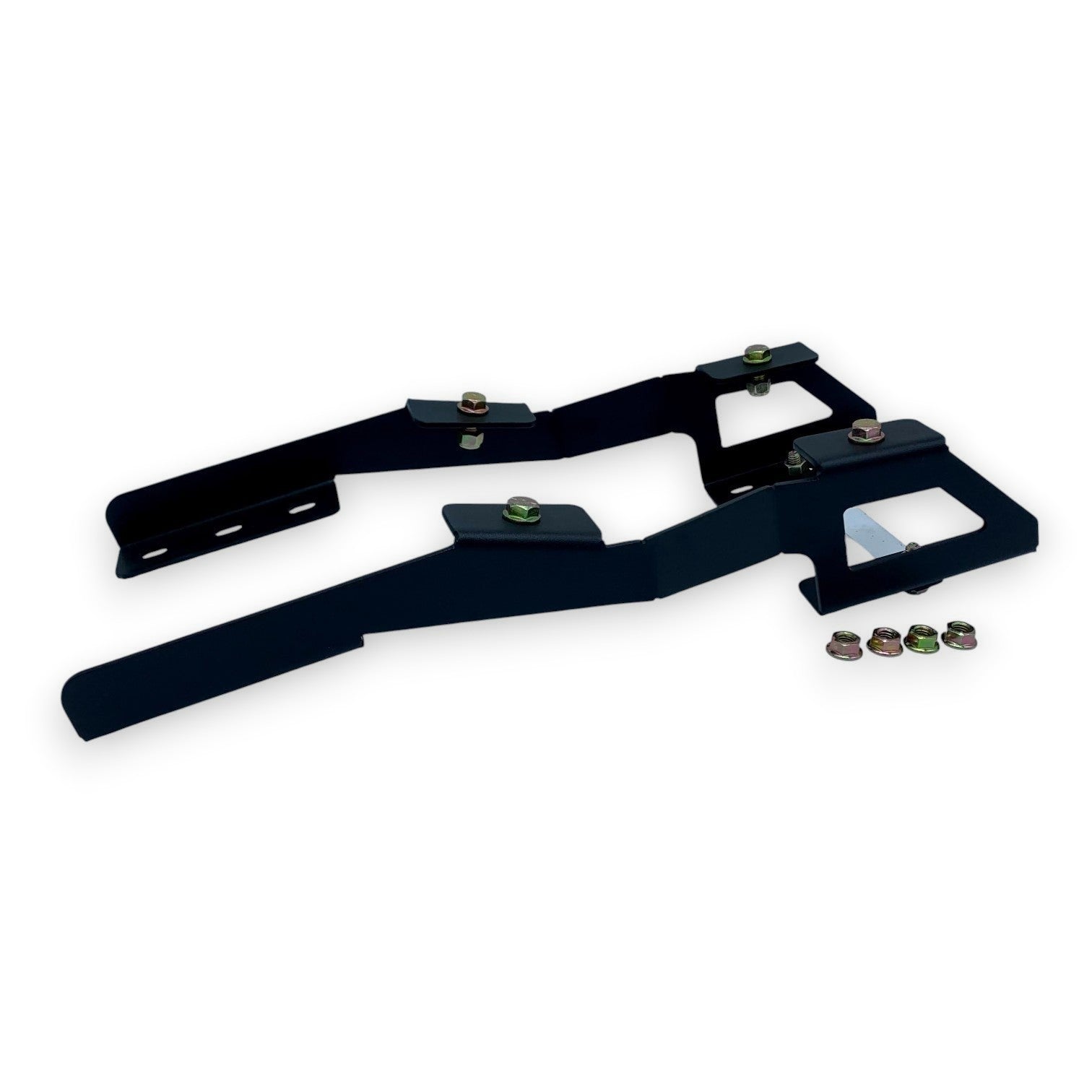 Henderson Race Shop Store black steel seat mount brackets for Kirkey 38 and 55 series seats in Camaro and Firebird