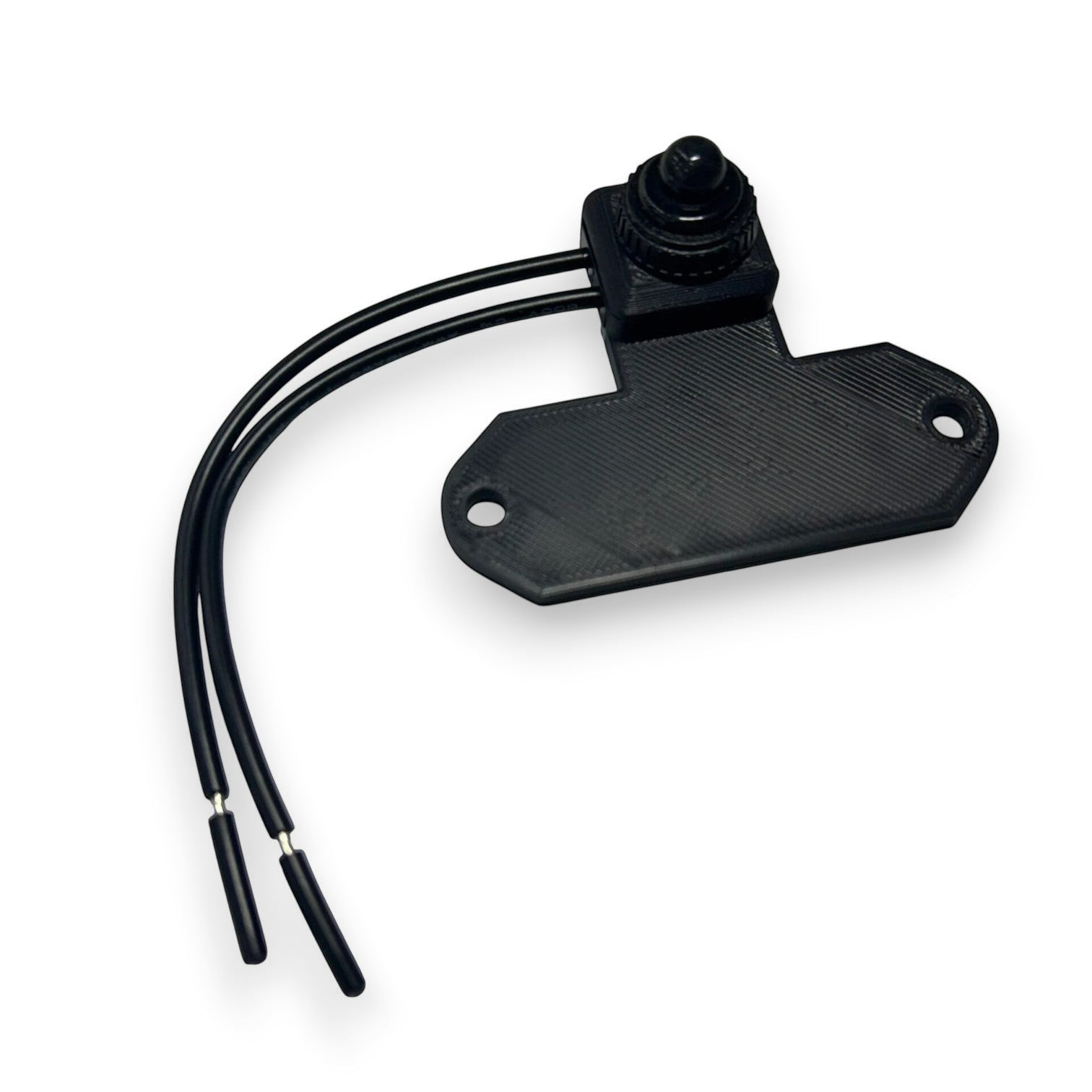 Henderson Race Shop Store black 3D printed switch mount for roll cage LED lights with wiring