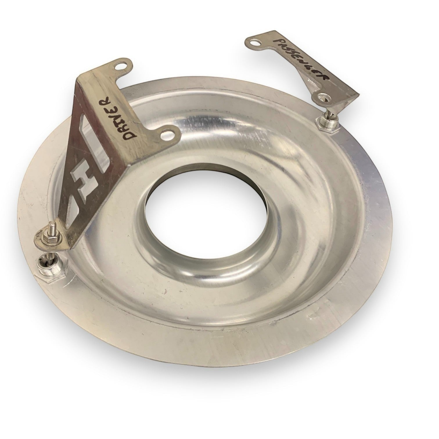 Henderson Race Shop Store NHRA legal 14 inch aluminum carburetor air cleaner base with quick release mounting brackets