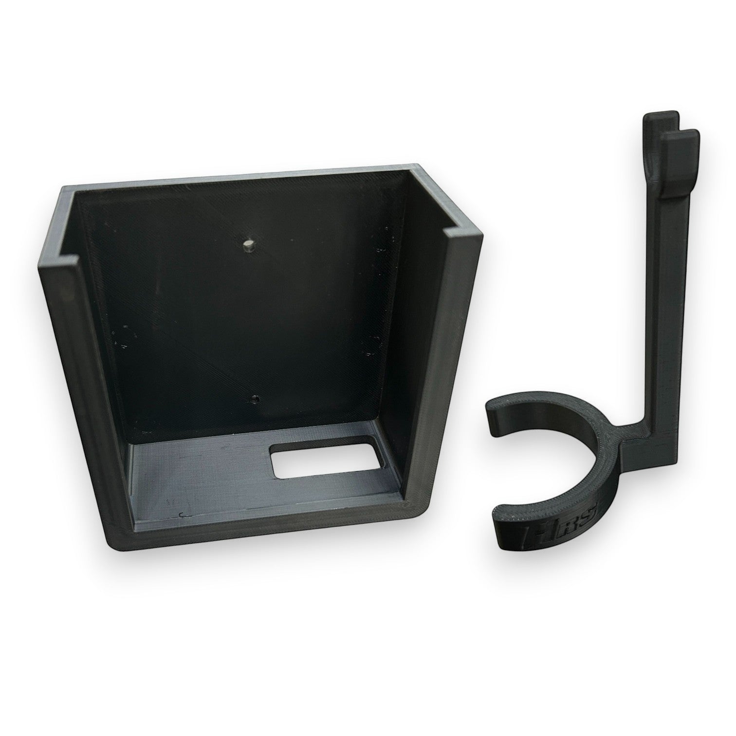 Henderson Race Shop Store black 3D printed wall mount and snap-on clip for Computech RaceAir Cloud weather vane