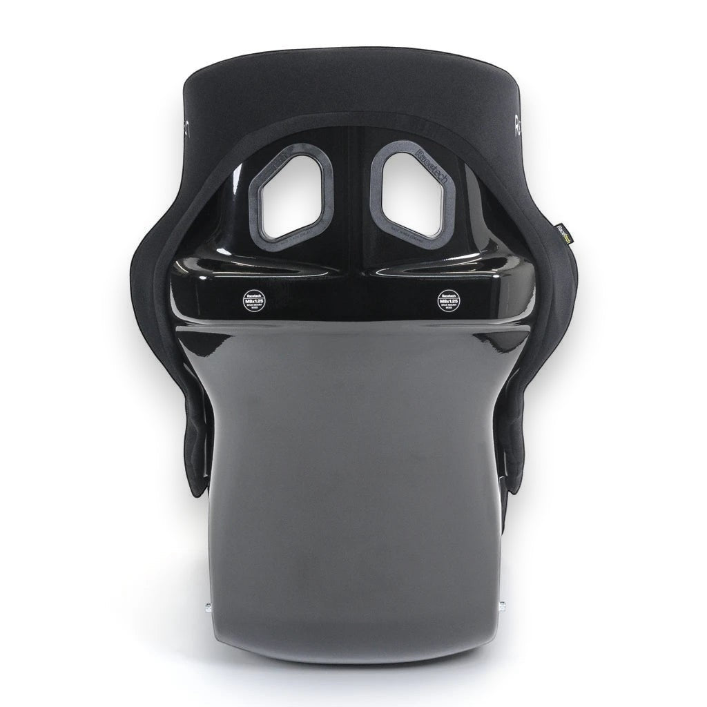 Henderson Race Shop Store Racetech RT4100HR fiberglass racing seat showing the black glossy back shell and head wings