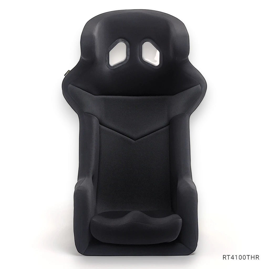 Henderson Race Shop Store Racetech RT4100THR black fiberglass racing seat with head restraint wings and spacer fabric