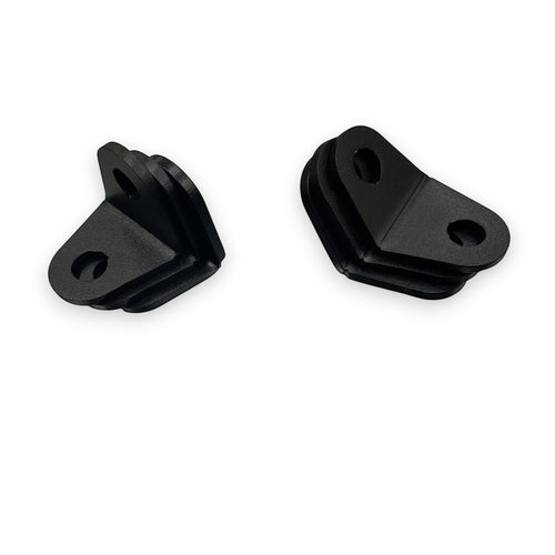 Henderson Race Shop Store black powder coated steel 5-point racing harness floor adapters with mounting holes