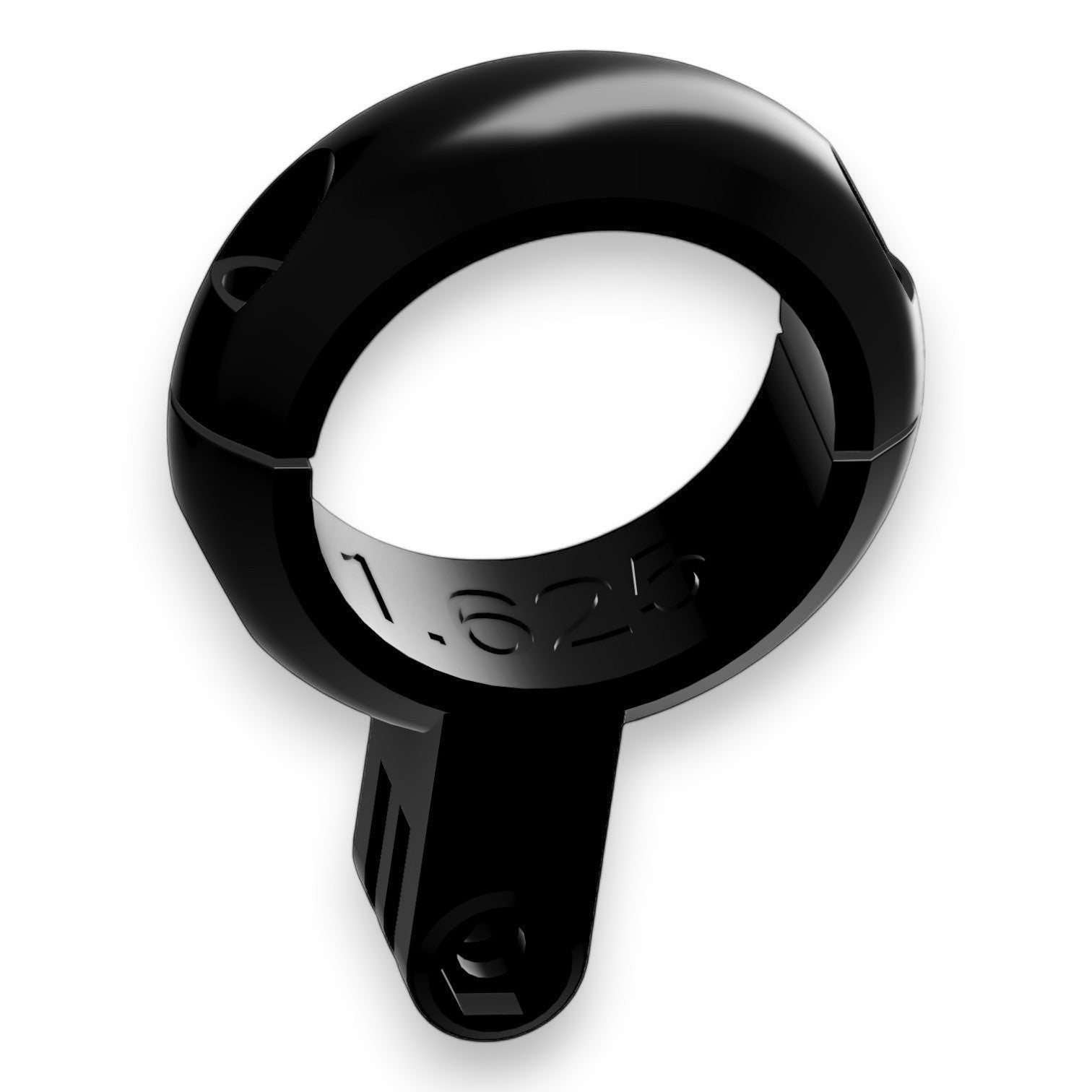 Henderson Race Shop Store 1.625" 3D printed black roll cage clamp with GoPro mounting fitting for dragy or action cameras