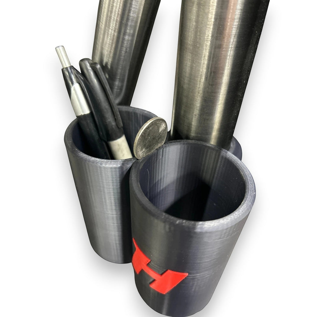 Henderson Race Shop Store 3D printed black ASA roll cage organizer with tool slots and quarter holder on metal tubing