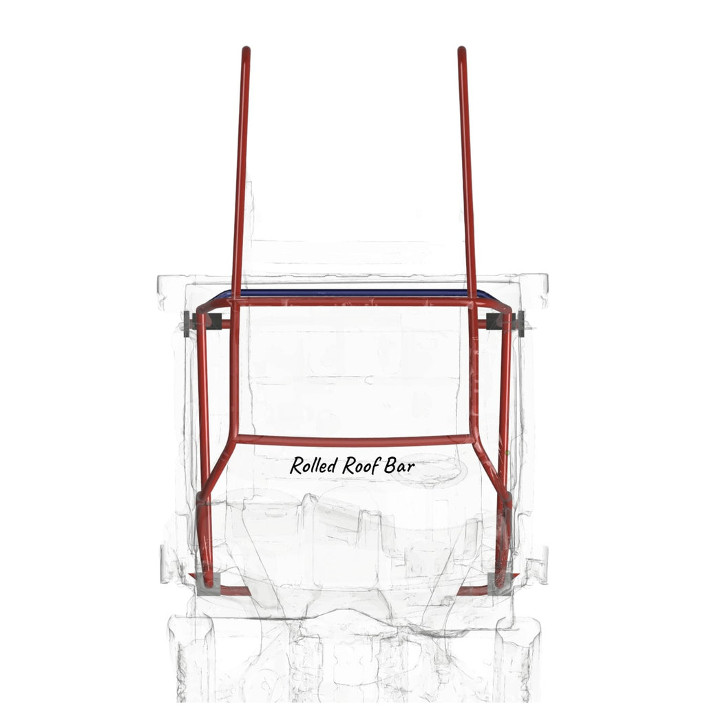 Henderson Race Shop Store 8.50 roll cage kit for 2nd Gen S10 with a highlighted rolled roof bar design.