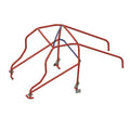 Henderson Race Shop Store 8.50 roll cage kit for 2nd Gen S10 with red and blue CAD-designed steel tubing