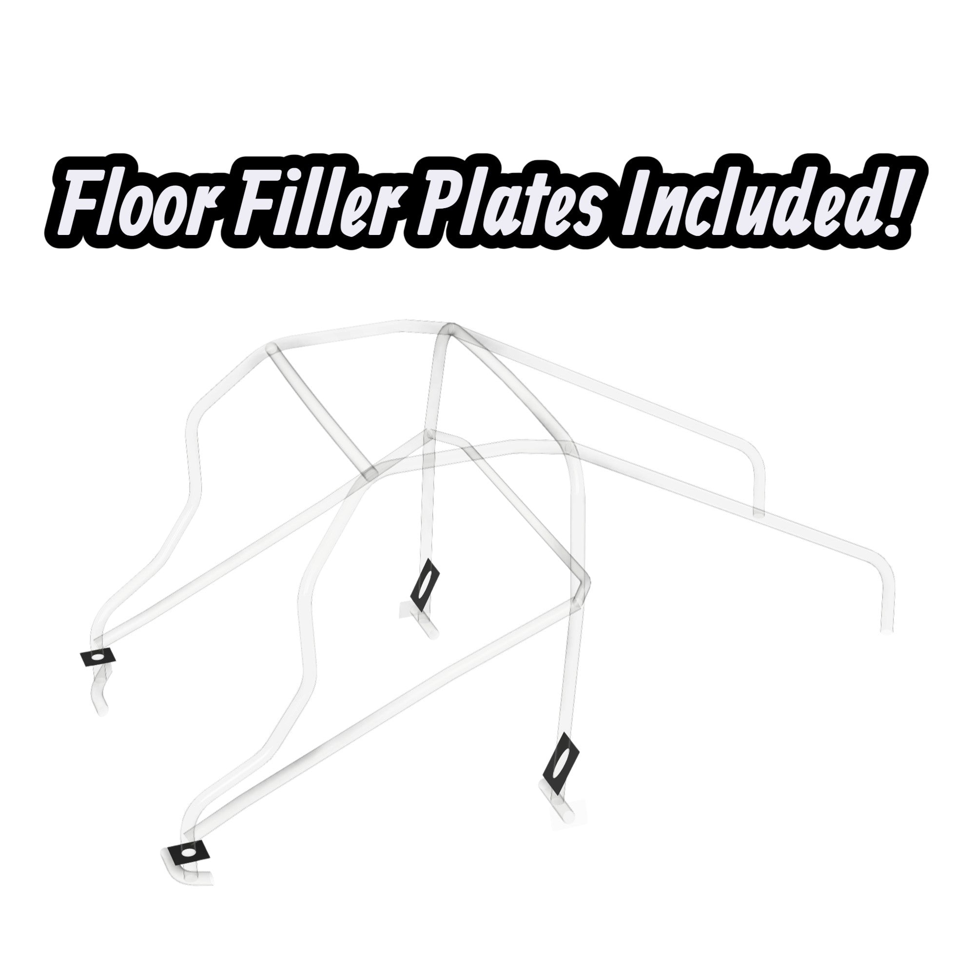 Henderson Race Shop Store 8.50 chromoly roll cage kit for 2nd Gen S10 with included floor filler plates