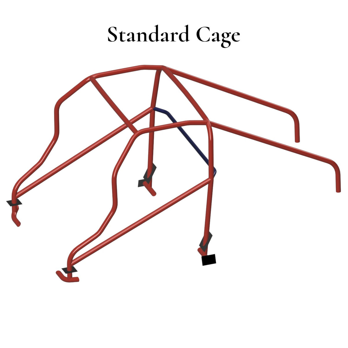 Henderson Race Shop Store 8.50 roll cage kit for 2nd Gen S10 with A-pillar bars routed behind the dashboard.