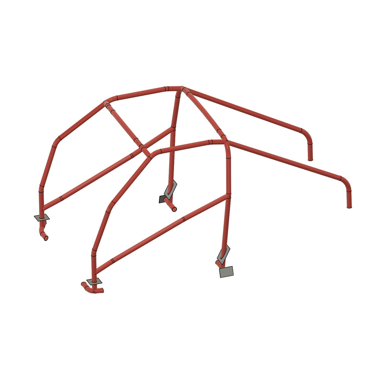 Henderson Race Shop Store 8.50 roll cage kit for 2nd Gen S10 with thru-dash A-pillar bars and mounting plates