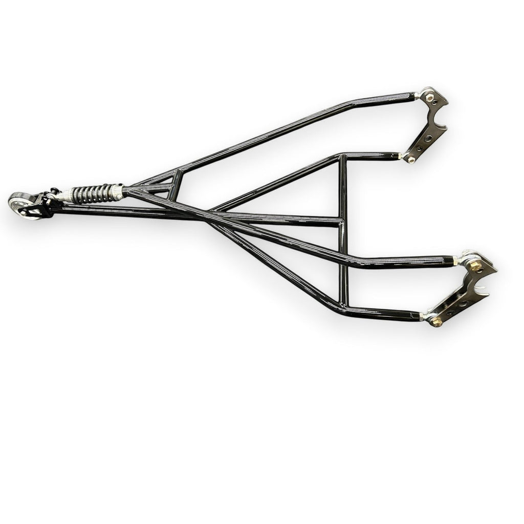 Henderson Race Shop Store single wheelie bar with heavy duty spring slider and chromoly construction