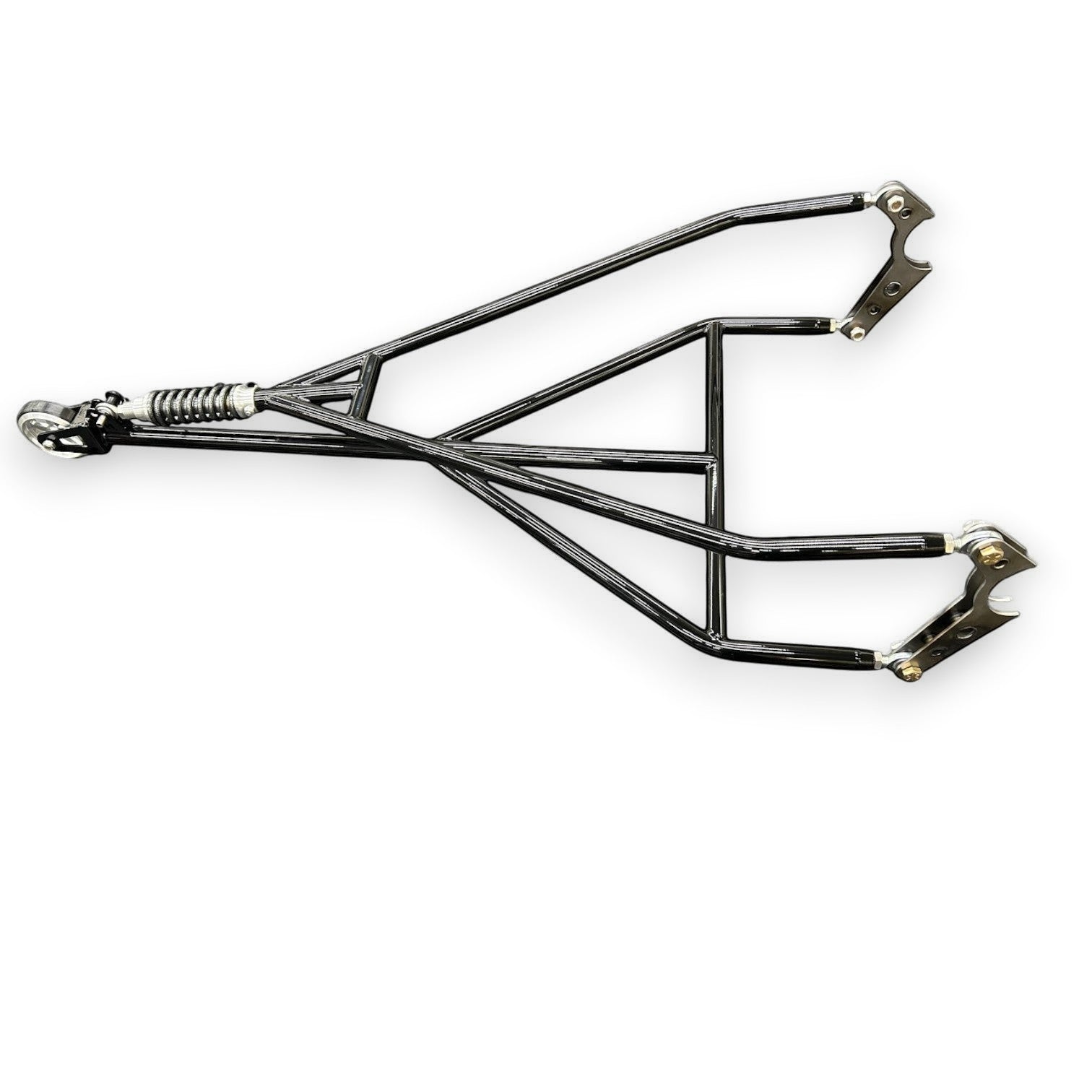 Henderson Race Shop Store single wheelie bar with heavy duty spring slider and chromoly construction