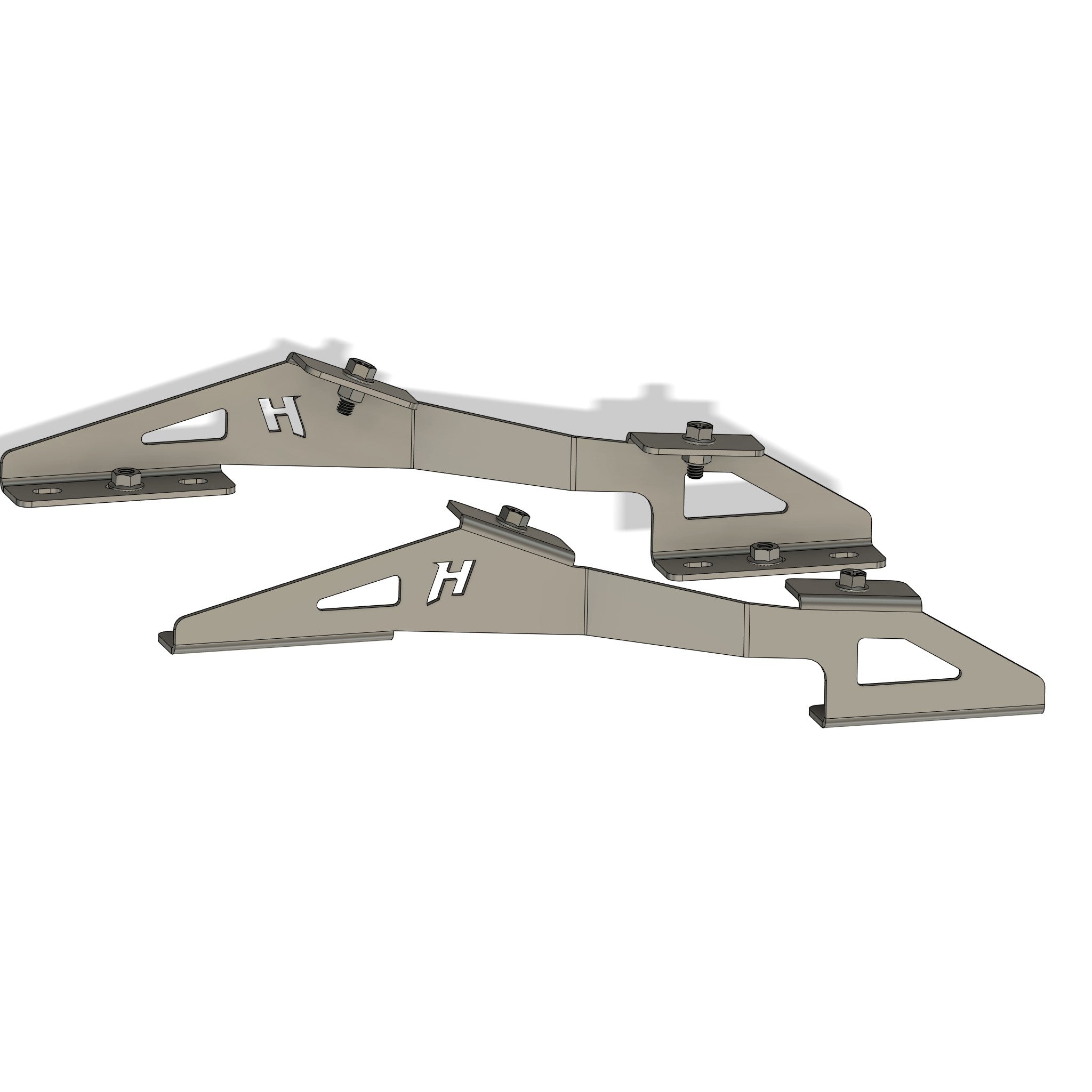 Henderson Race Shop Store steel seat mount brackets for Kirkey 38 and 55 series seats in Camaro and Firebird models.
