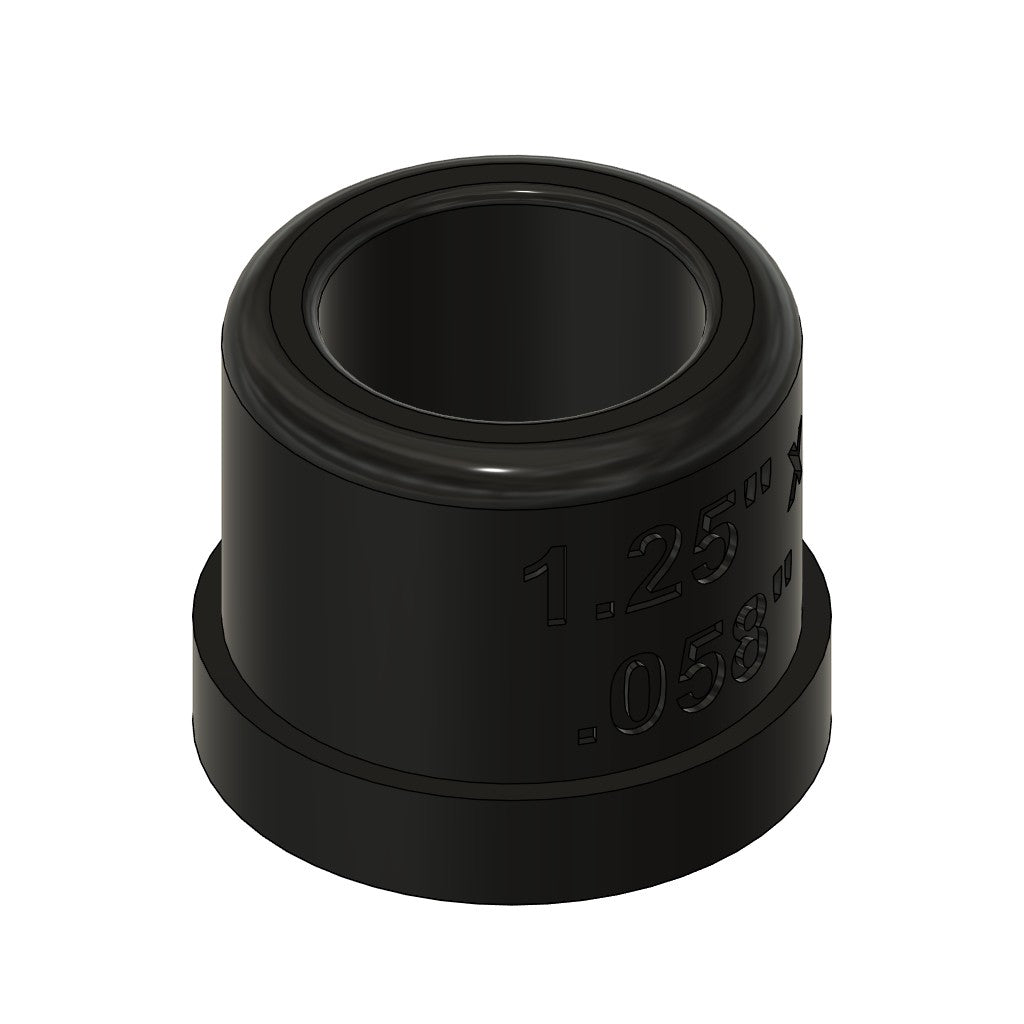 Henderson Race Shop Store black steering shaft bushing for 1.25 inch tubing with .058 inch wall thickness